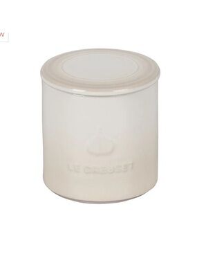 Le Creuset Garlic Jar White